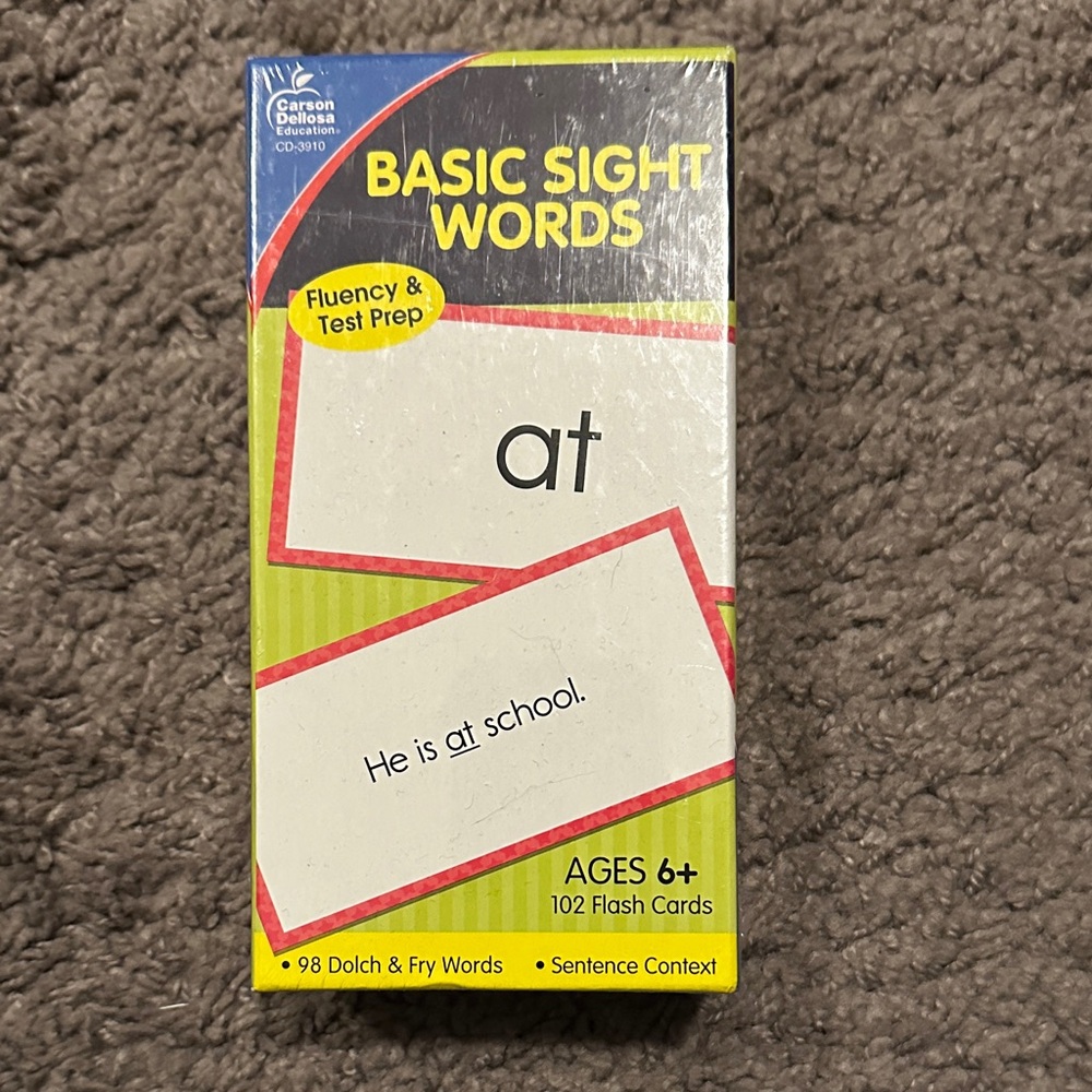 Carson Dellosa Basic Sight Words Flash Cards